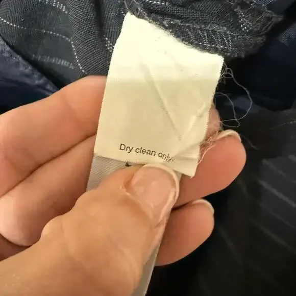 J.Crew City Fit Women's Navy Blue Wool Blend Pinstripe Dress Pants - Picture 4 of 6